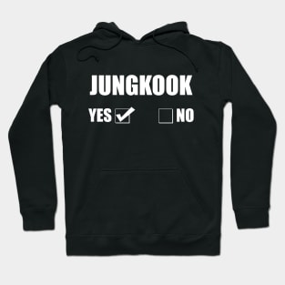 Jungkook Yes Or No Checkbox Hoodie